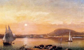 Fitz Hugh Lane : Camden Mountains and Harbor from the North Point of Negro Is
